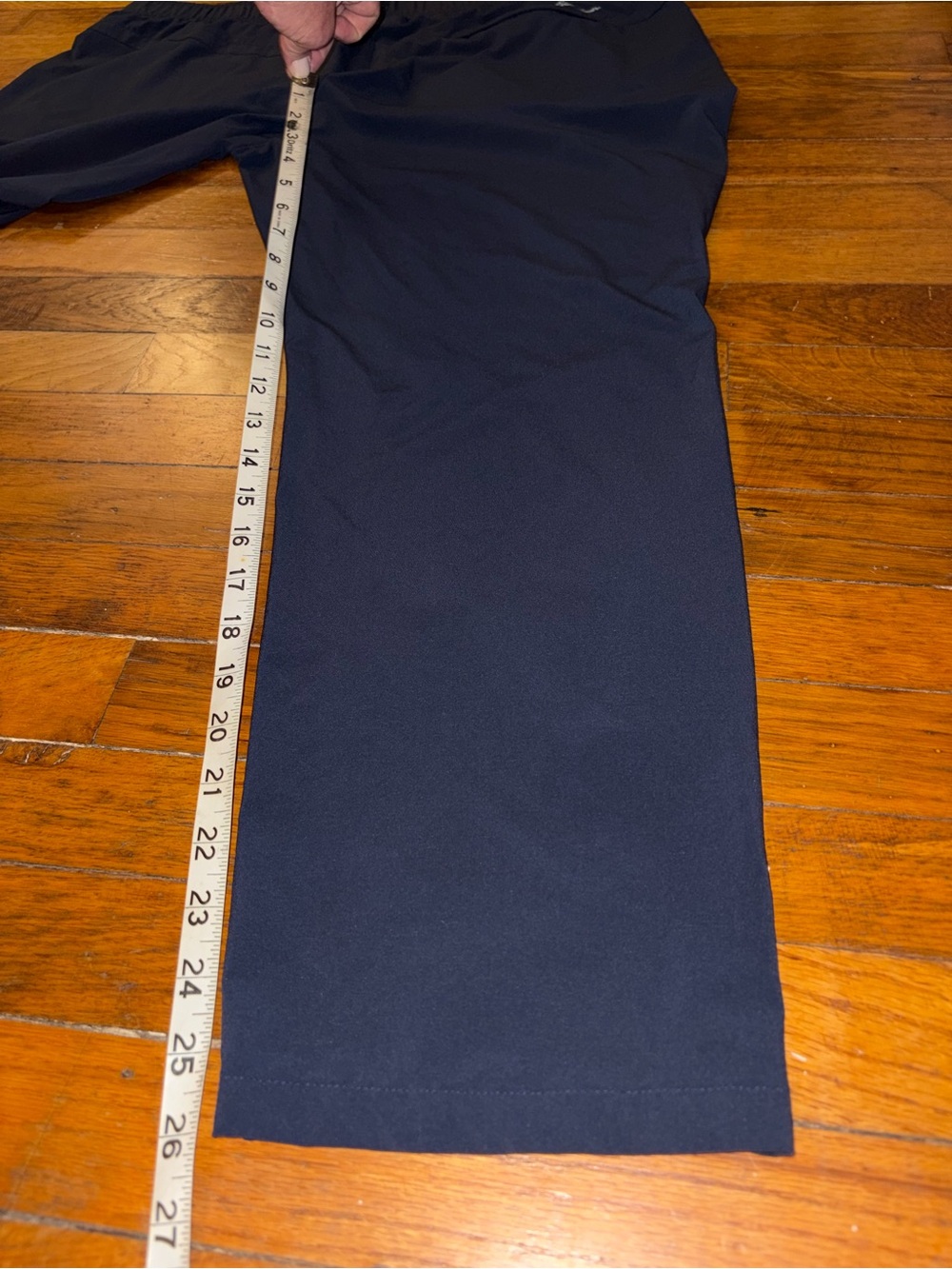 Eddie Bauer navy blue womens Elastic-Waist Jogger tech Pants XL slight cropAnkle